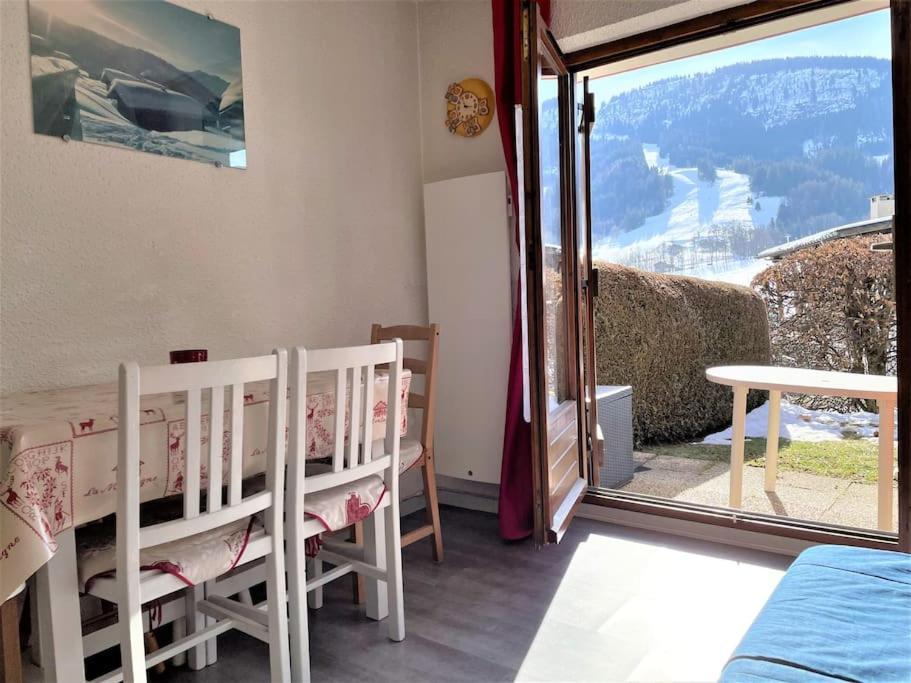Charmant Studio + Jardin Vue Pistes Et Local Velo Praz-sur-Arly Exterior foto